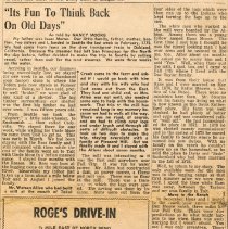 Memories from early Fall City settler, Nancy Moore