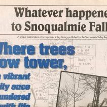 Heritage Supplement, "Whatever Happened to Snoqualmie Falls?"  1997