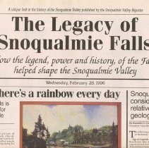 Heritage Supplement "The Legacy of Snoqualmie Falls: How the Legend, Power and History of the Falls Helped Shape the Snoqualmie Valley"