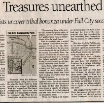 Seattle Times article, "Treasures Unearthed: Archaeologists Uncover Tribal 