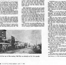 1972 Fall City Centennial articles