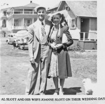 Al and Joanne Slott of Fall City, on wedding day