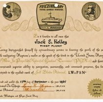 Jack Kelley's appointment as a Full Blown Admiral in the Lake Washington and Puget Sound Navy, 1967