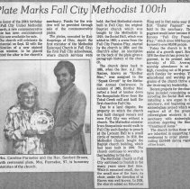 Valley Record articles pertaining to Fall City Methodist Church 100th Anniversary
