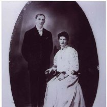 Wedding Portrait of Arthur and Louisa Bailey Kellum 1907