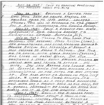 1969 journal of Fall City visit by descendant of "Time" Bailey