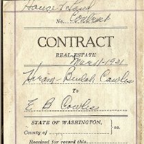 1931 Deed for sale of house by E.B. Cowles and Mae Lee Cowles, Fall City