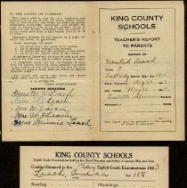 Beulah Leach's Report Card 1923-24
