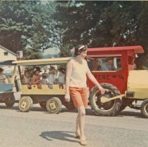 1958 Rec Council train at Fall City Derby Days, with Joan Wothe