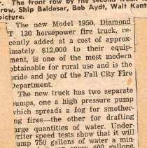 Newspaper articles from scrapbook, 1952-2006