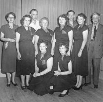 Fall City Merchants Bowling Team, with some sponsors, 1953