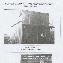 Burns and Son Store in Fall City, c1909, c1918