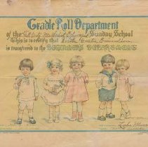 Graduation from the Cradle Roll Department, Fall City Methodist Episcopal Church 1927
