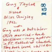 Guy Taylor and sister Olive Taylor Quigley, taken in 1942