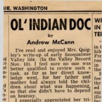 Special clippings on Valley history, Valley Record