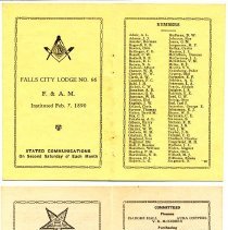Programs, Eastern Star and Royal Arch Masons, Fall City