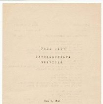 Fall City High School, programs c1938