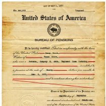 Nancy Moore, Civil War Pension forms