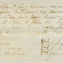 Legal document, signed by Hance Moore as Justice of Peace 1885