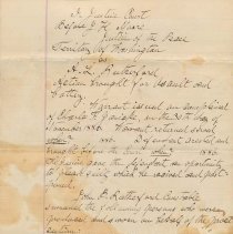 Legal document, signed by Hance Moore, Justice of Peace 1886