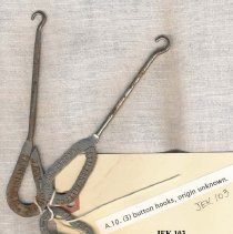 Artie Kelley's shoe button hooks c1909 Fall City