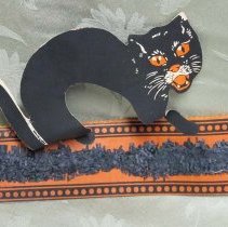 Paper Halloween party hat, Artie Kelley Fall City