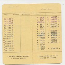 Fall City Cemetery Association bank books, Artie Kelley Fall City