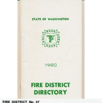 Directory, Fire Districts, Washington State, 1980, Jack Kelley, Fall City