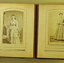 Photo album, Josephene Kelley, tintype