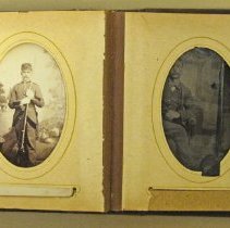 Photo album, Josephene Kelley, tintype