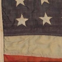 Large flag, gauzy material, Kelley family Fall City
