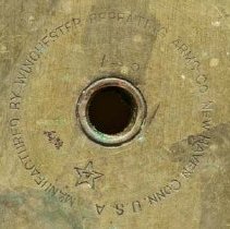 Large empty shell casing, WWI, Perry Burns, Fall City