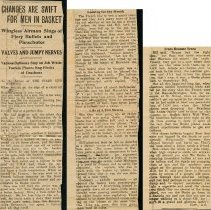 WW I clipping, Perry Burns, Fall City