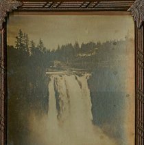 Kinsey photo of Falls, from home of Robert Burns, Fall City