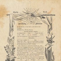 Eastern Star, Fall City, 50 yrs Membership for George Morton