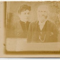 David Thomas and second wife, Sophia c1865