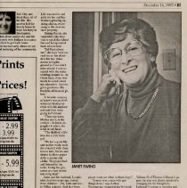 1992 Snoqulamie Valley Reporter Interview with Janet Ewing