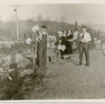 Fred Bronemann Selling Flowers