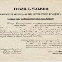 Appointment of LeRoy Bronemann to Postmaster