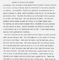 1974 Fall City Library documents