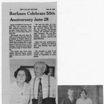 Anniversary articles, Barfuses and Chisholms 1980