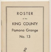 Fall City Study Club programs 1950-1955, and Pomona Grange 1968 roster