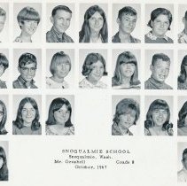 Snoqualmie School 8th Grade, 1967