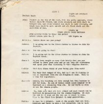 33-page script used in Fall City Passion Play