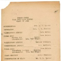 Commencement Programs for Fall City High School 1934 abd 1936