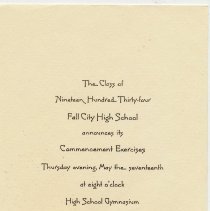 Fall City Graduation Announcements, 1930-1941