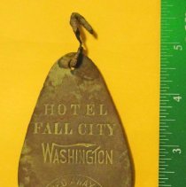Key tag for Hotel Fall City, c1920