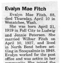 Fall City Obituaries