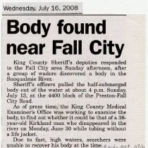 Fall City Articles, Snoqualmie Valley Record