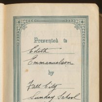 Bible given to Edith Sillery 1933, Fall City